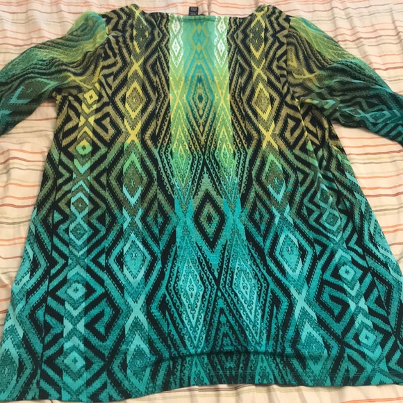 Style & Co multi colored tunic top - Picture 5 of 5
